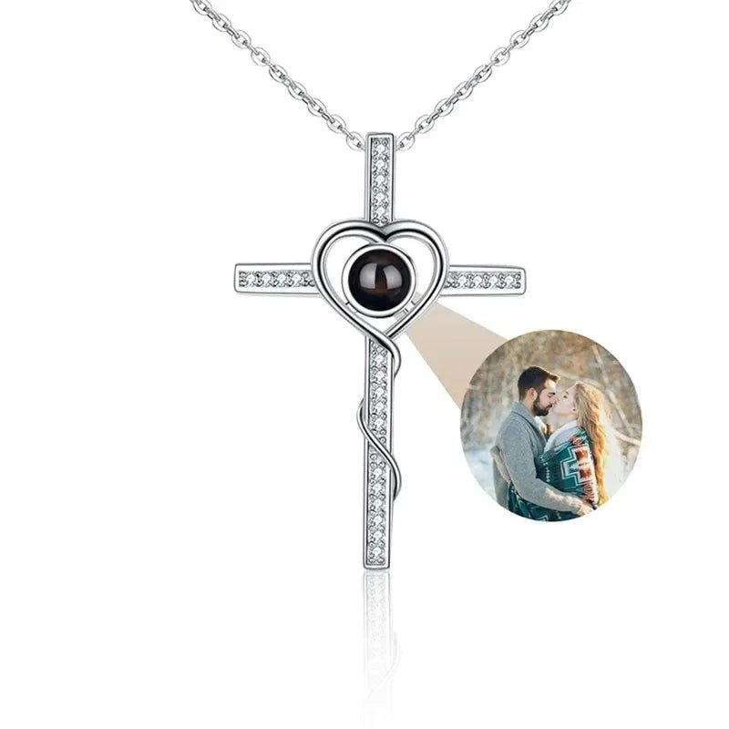 Whispering Reflections Photo Projection Necklace