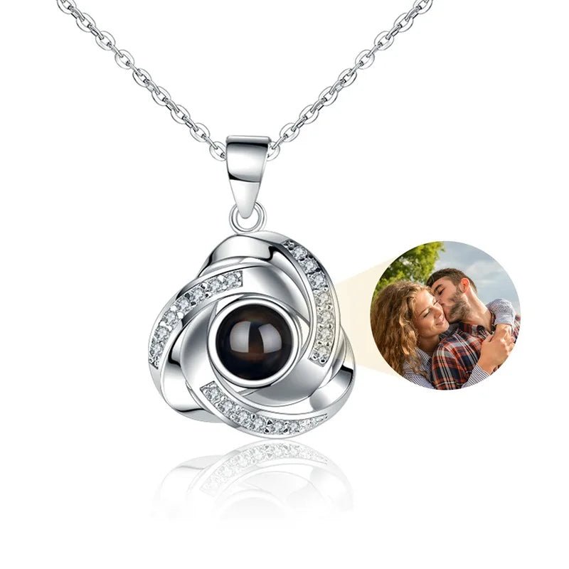 Whispering Reflections Photo Projection Necklace