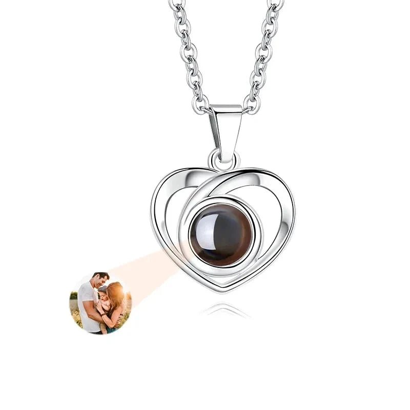 Whispering Reflections Photo Projection Necklace