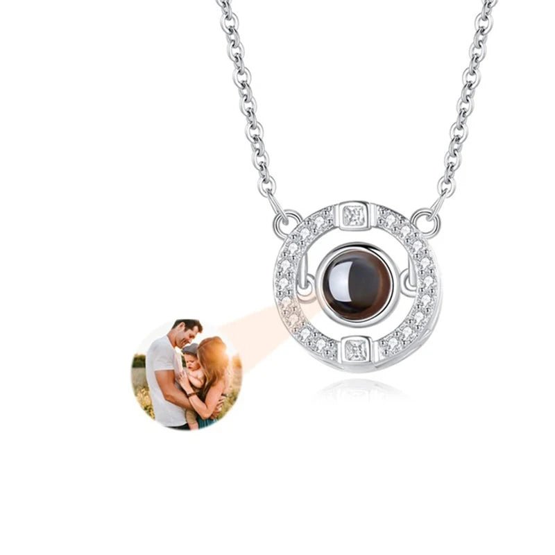 Whispering Reflections Photo Projection Necklace