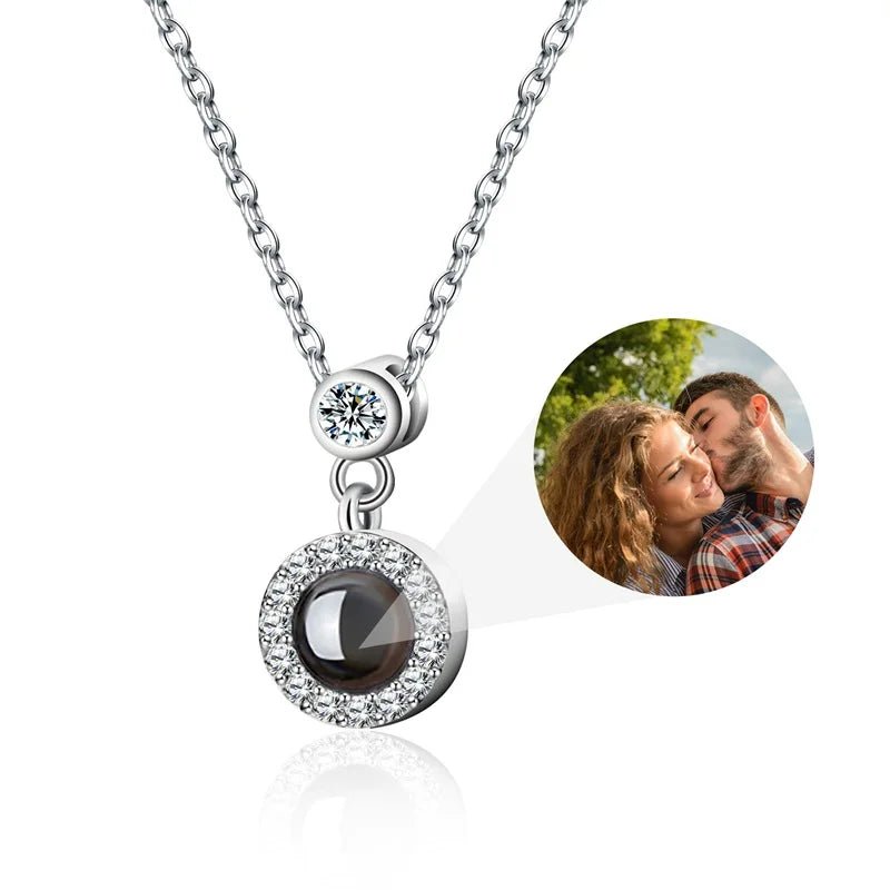 Whispering Reflections Photo Projection Necklace